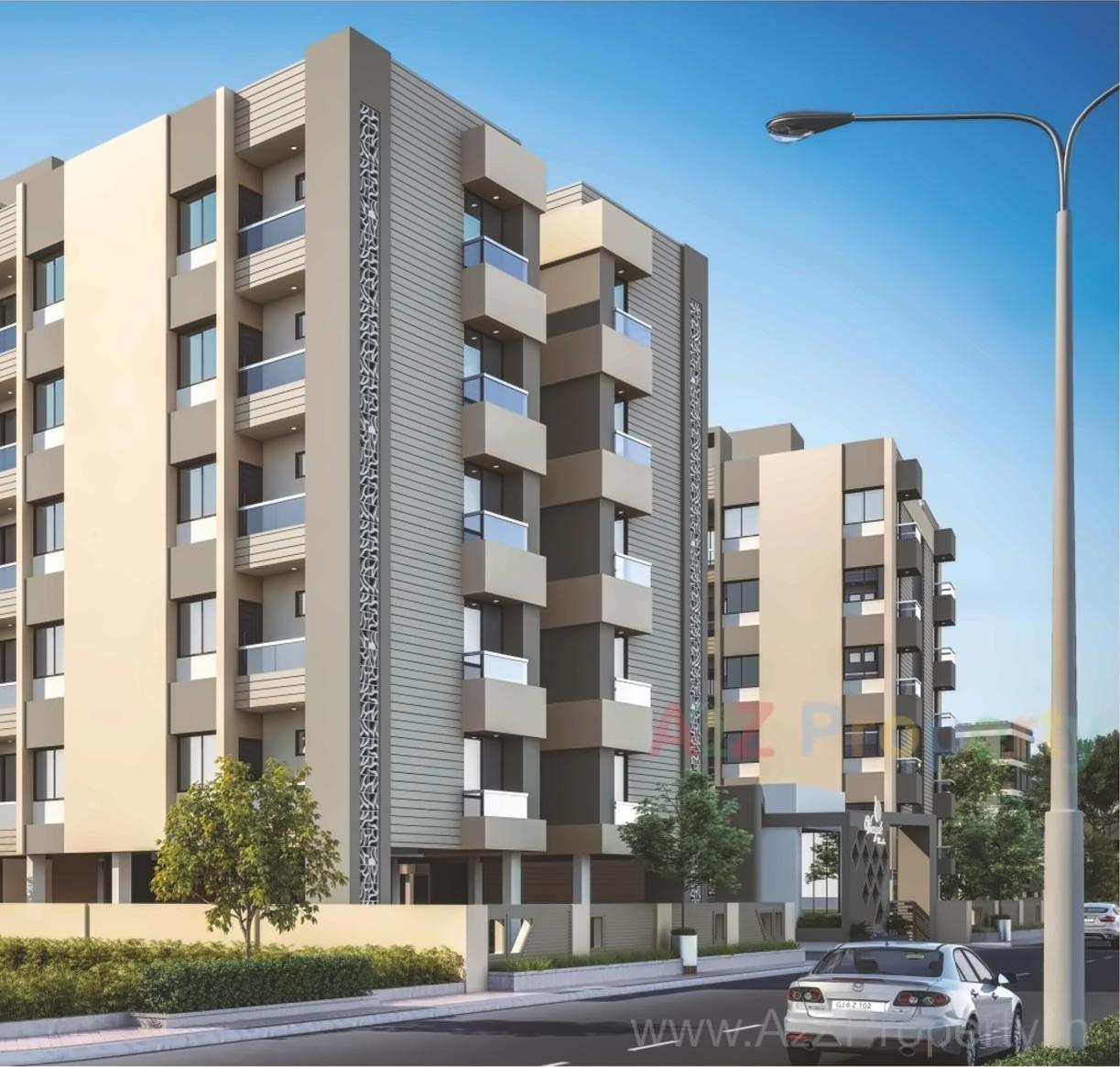 3D Elevation of real estate project Vinayak Paradise located at Sama, Vadodara, Gujarat