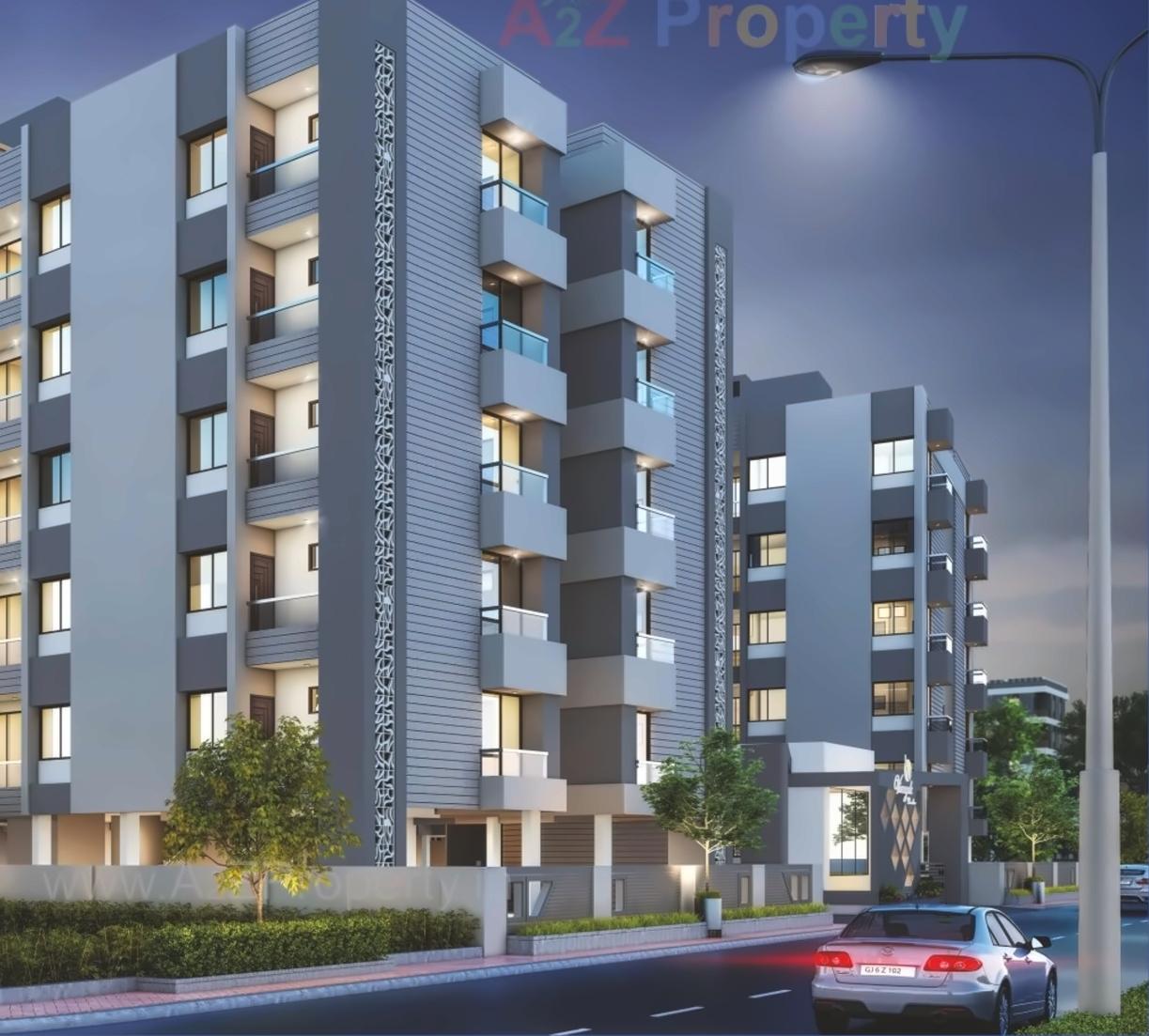 3D Elevation of real estate project Vinayak Paradise located at Sama, Vadodara, Gujarat