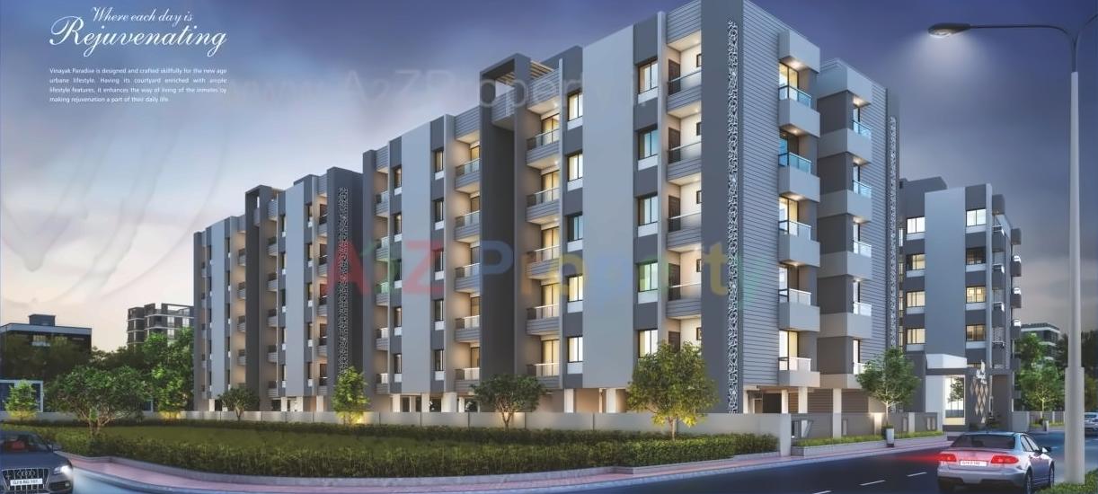 3D Elevation of real estate project Vinayak Paradise located at Sama, Vadodara, Gujarat
