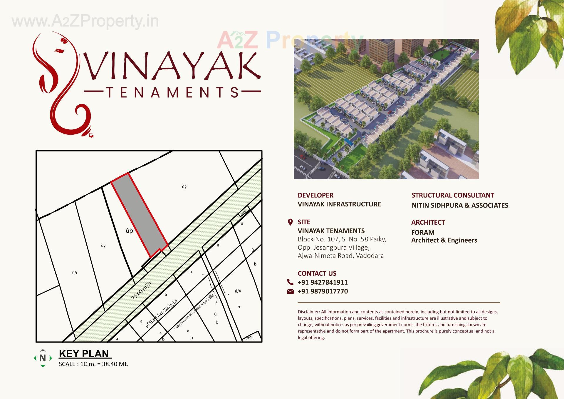  of real estate project Vinayak Tenaments located at Jesangpura, Vadodara, Gujarat