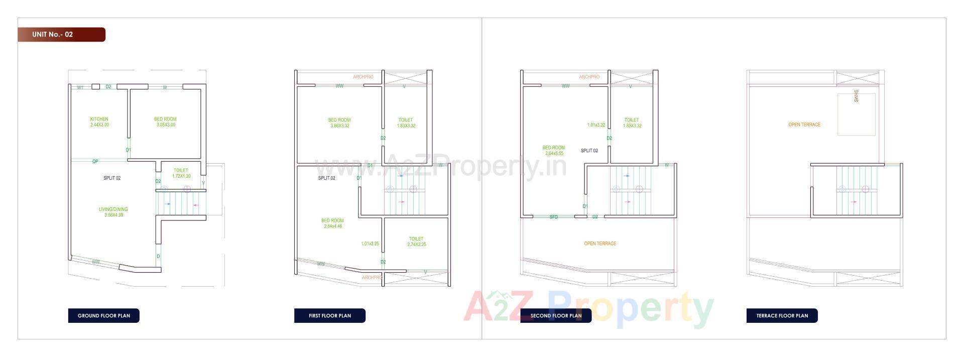 Layout of real estate project Vinayak Villa located at Ankhol, Vadodara, Gujarat