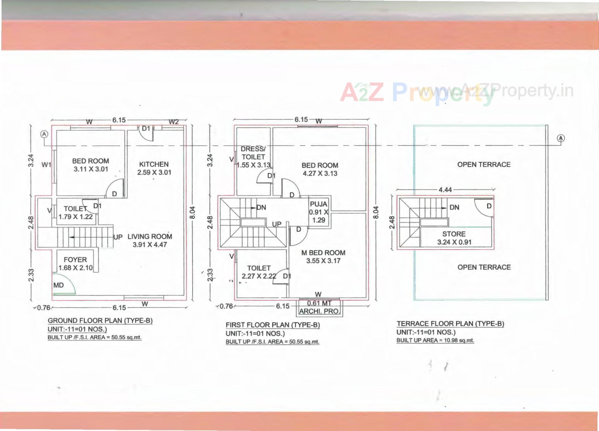 Layout of real estate project Vinayak Villa located at Kapurai, Vadodara, Gujarat