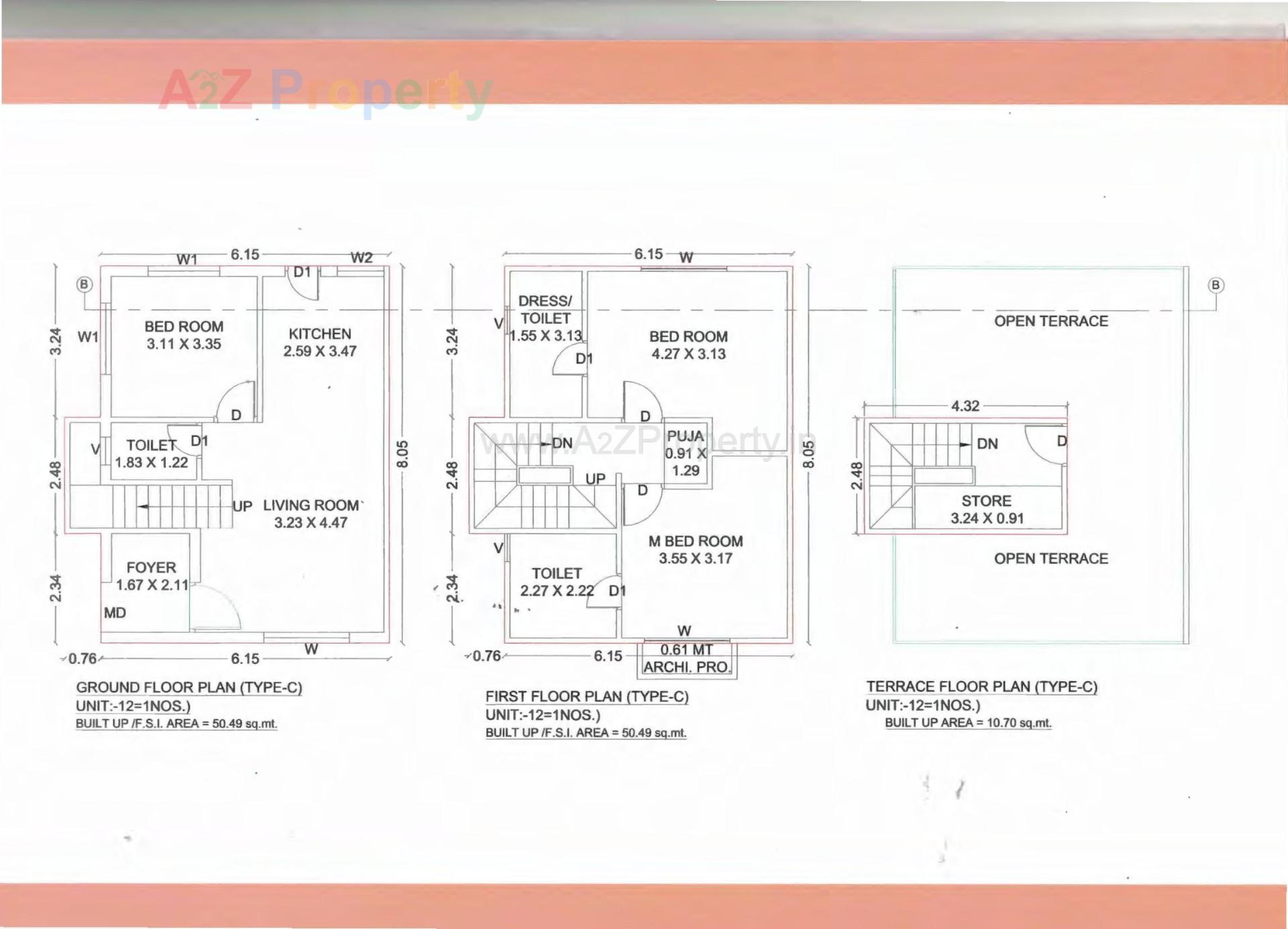 Layout of real estate project Vinayak Villa located at Kapurai, Vadodara, Gujarat