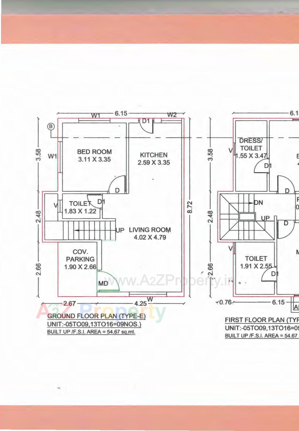 Layout of real estate project Vinayak Villa located at Kapurai, Vadodara, Gujarat