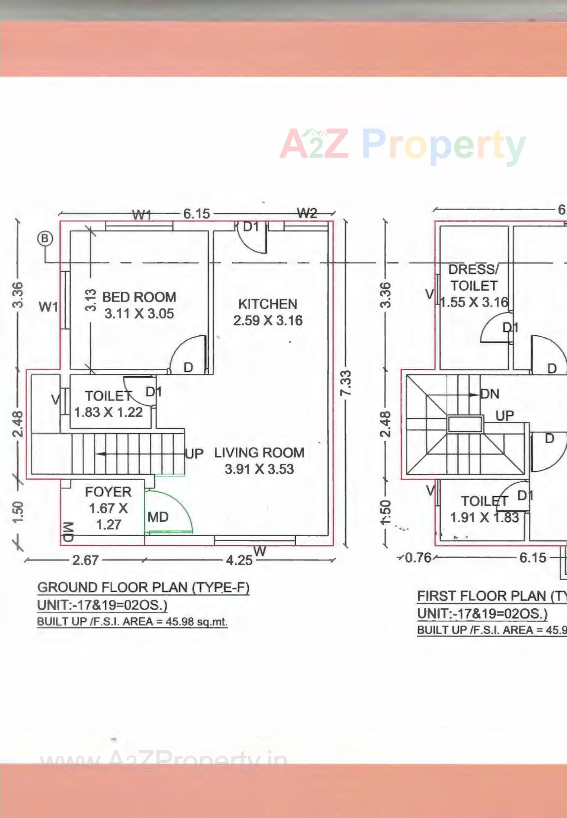 Layout of real estate project Vinayak Villa located at Kapurai, Vadodara, Gujarat