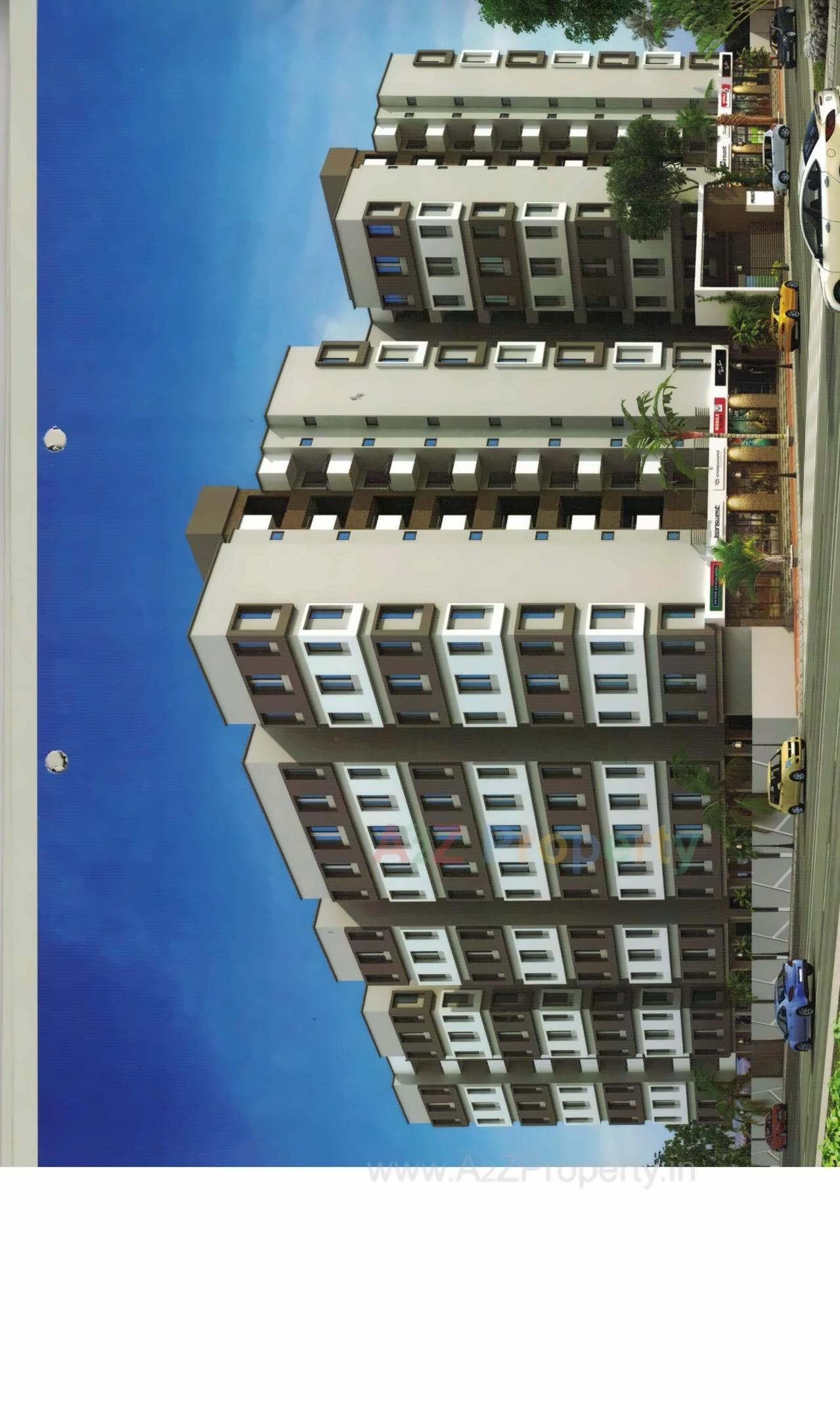 3D Elevation of real estate project Virat Harmony located at Bill, Vadodara, Gujarat
