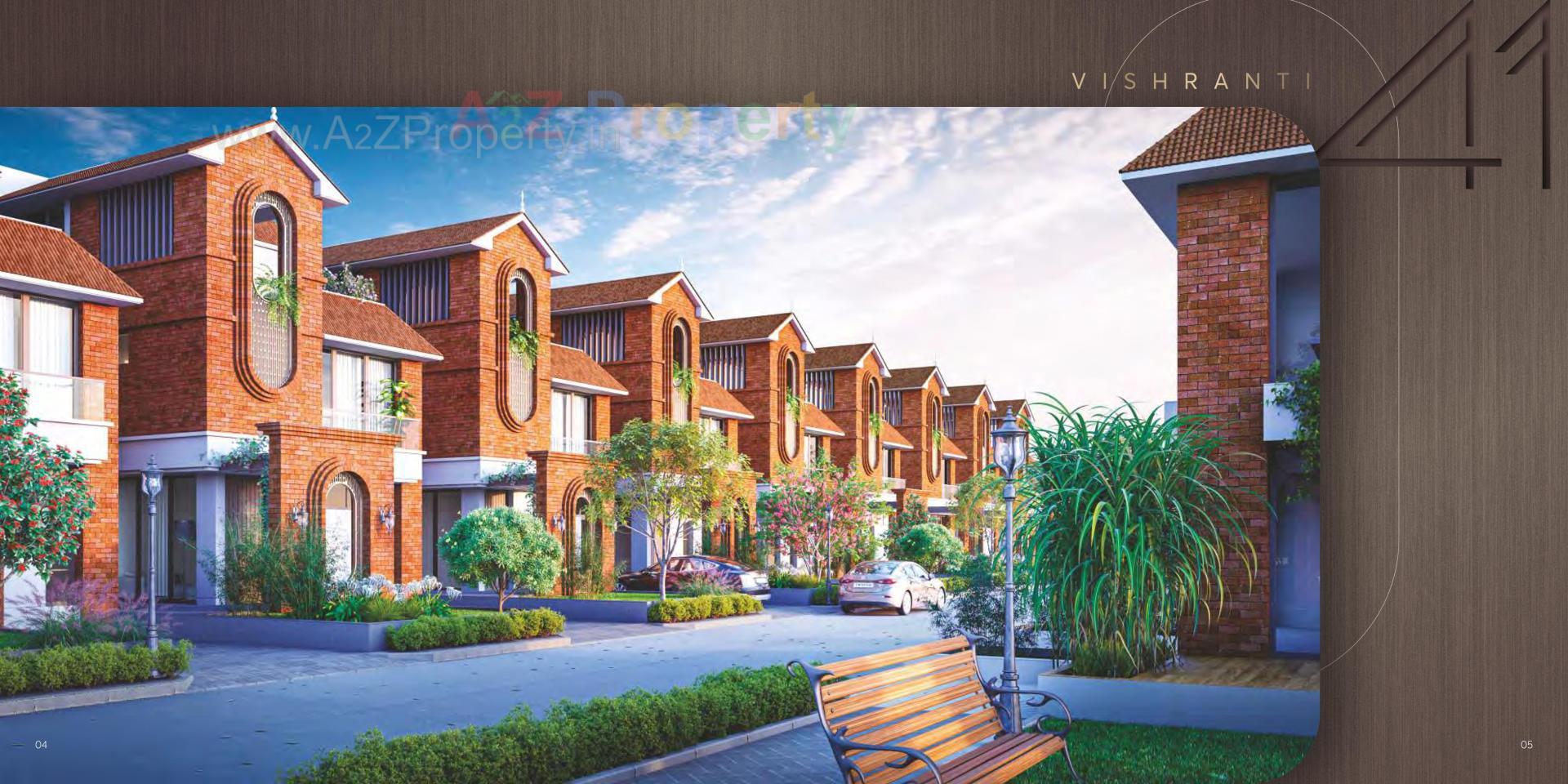 3D Elevation of real estate project Vishranti located at Gorwa, Vadodara, Gujarat