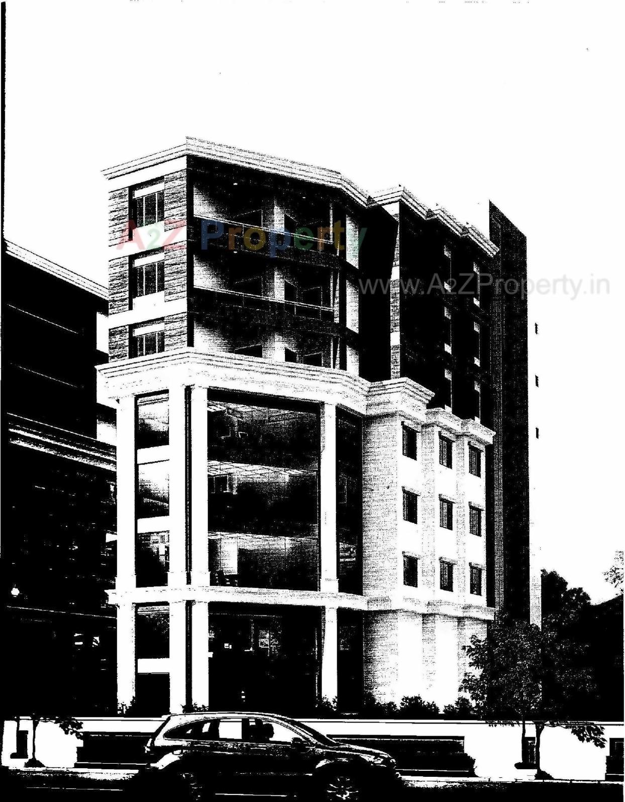 3D Elevation of real estate project Vishranti Heights located at Padra, Vadodara, Gujarat