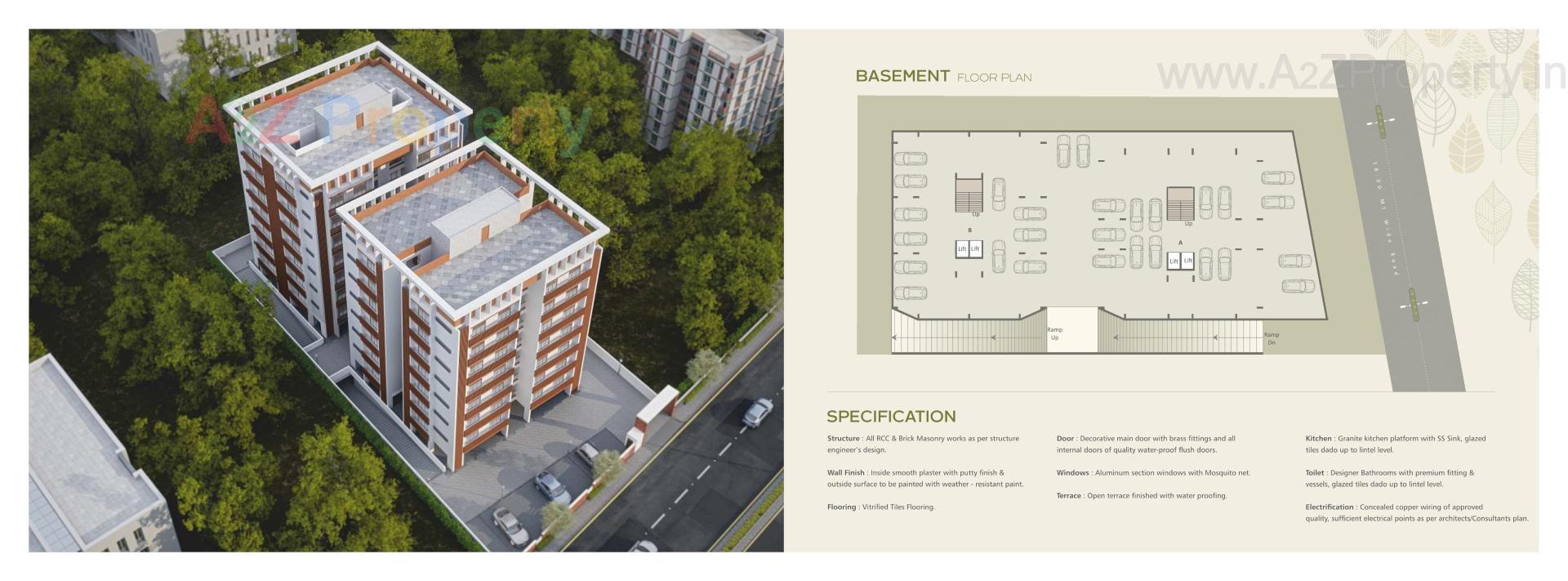 Layout of real estate project Viswam Residency located at Sevasi, Vadodara, Gujarat