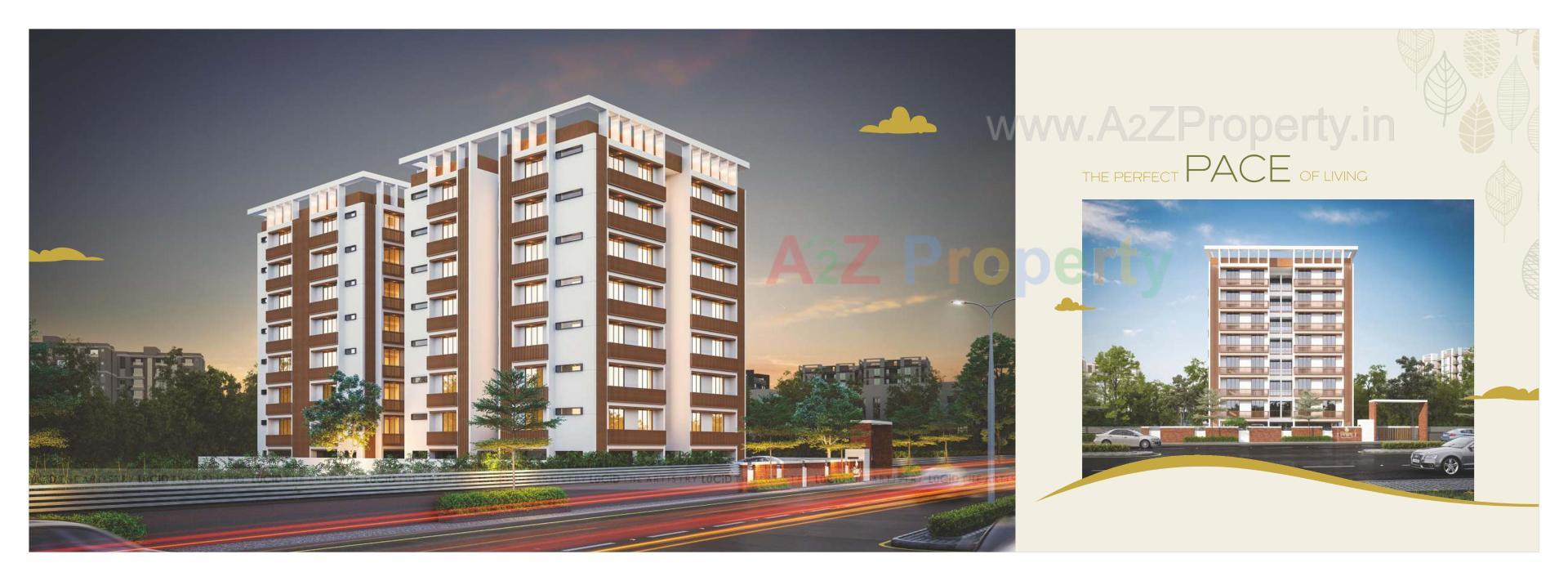 3D Elevation of real estate project Viswam Residency located at Sevasi, Vadodara, Gujarat