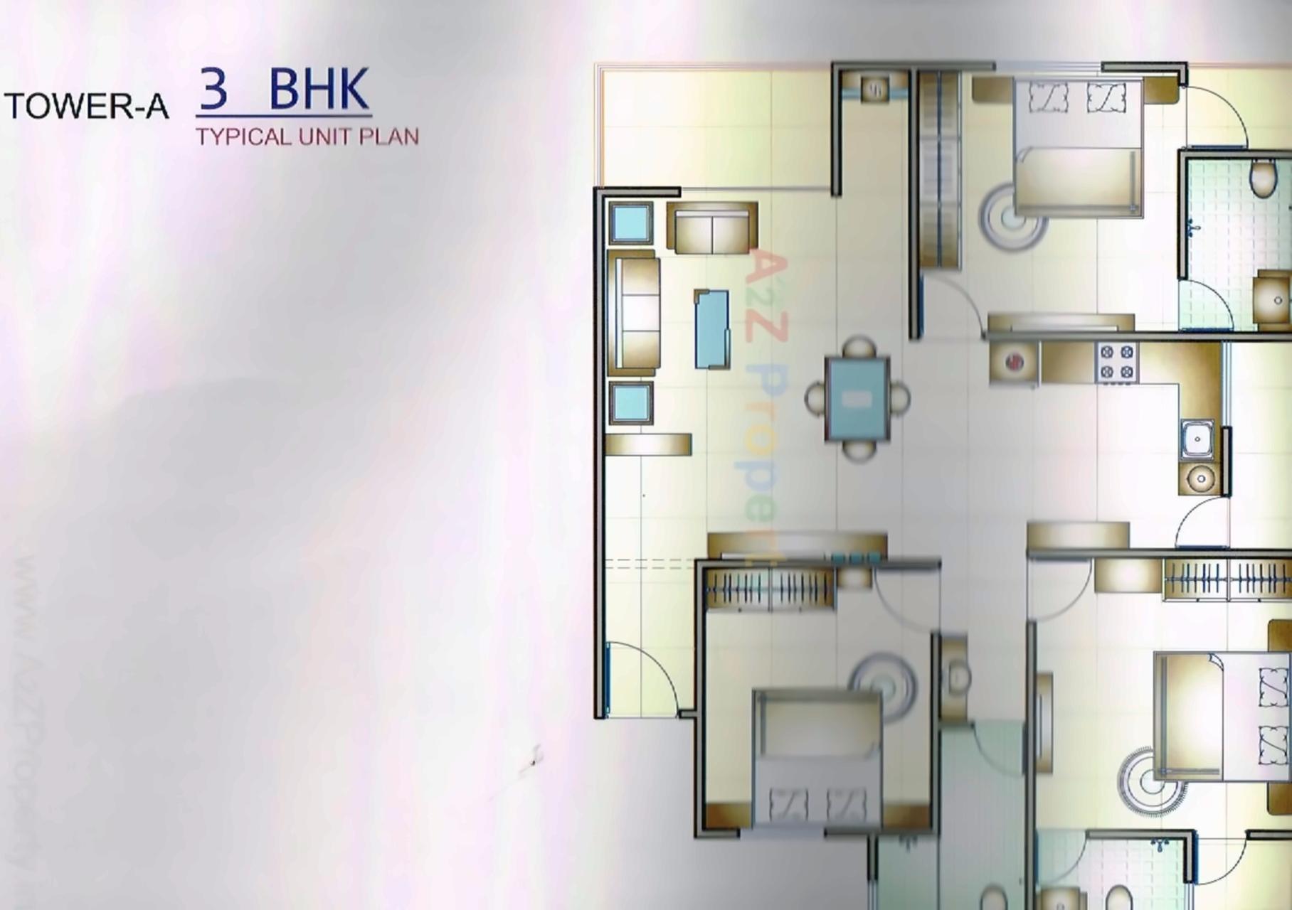 Layout of real estate project Vivanta Elite located at Akota, Vadodara, Gujarat
