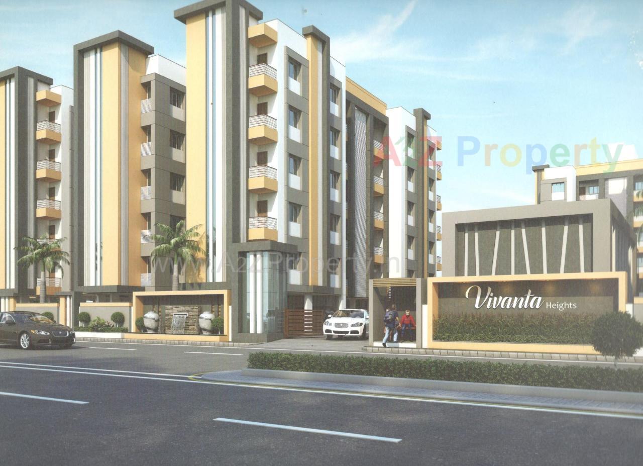 3D Elevation of real estate project Vivanta Heights located at Vadsar, Vadodara, Gujarat