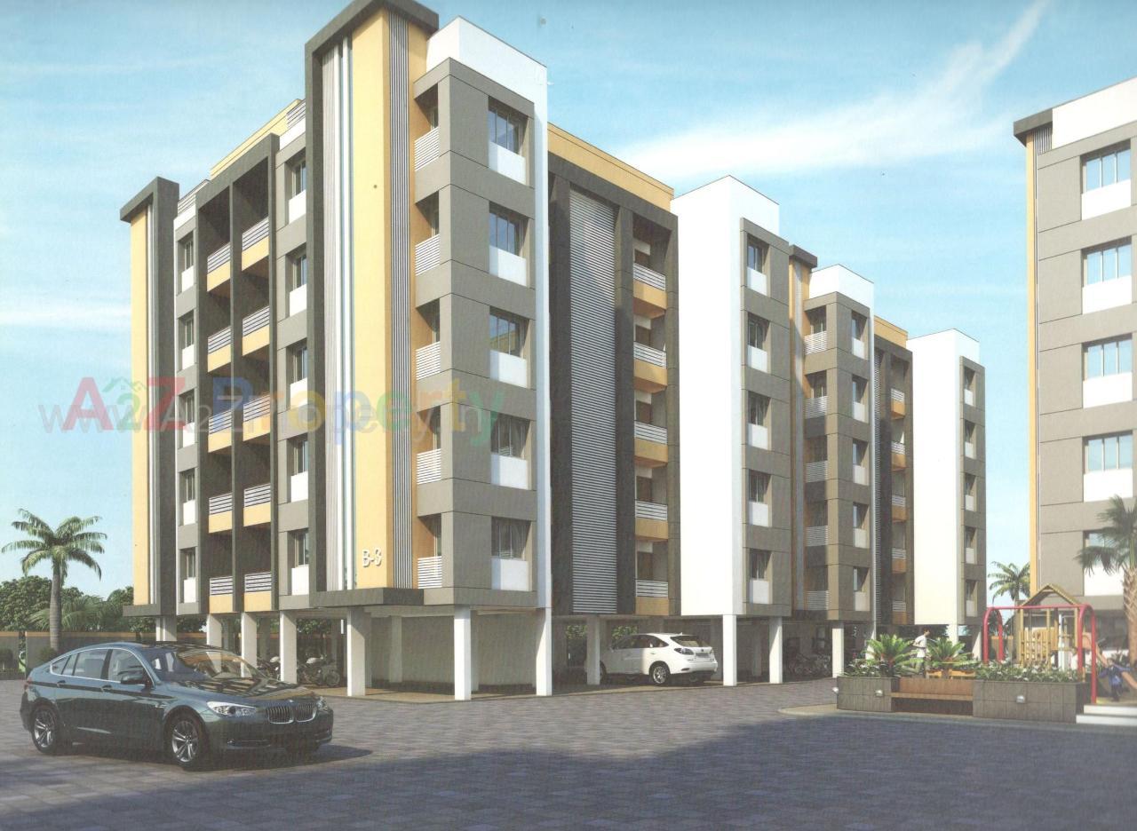 3D Elevation of real estate project Vivanta Heights located at Vadsar, Vadodara, Gujarat