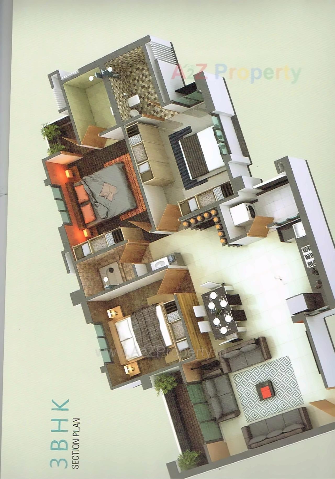 Layout of real estate project Vivanta Heights located at Vadsar, Vadodara, Gujarat