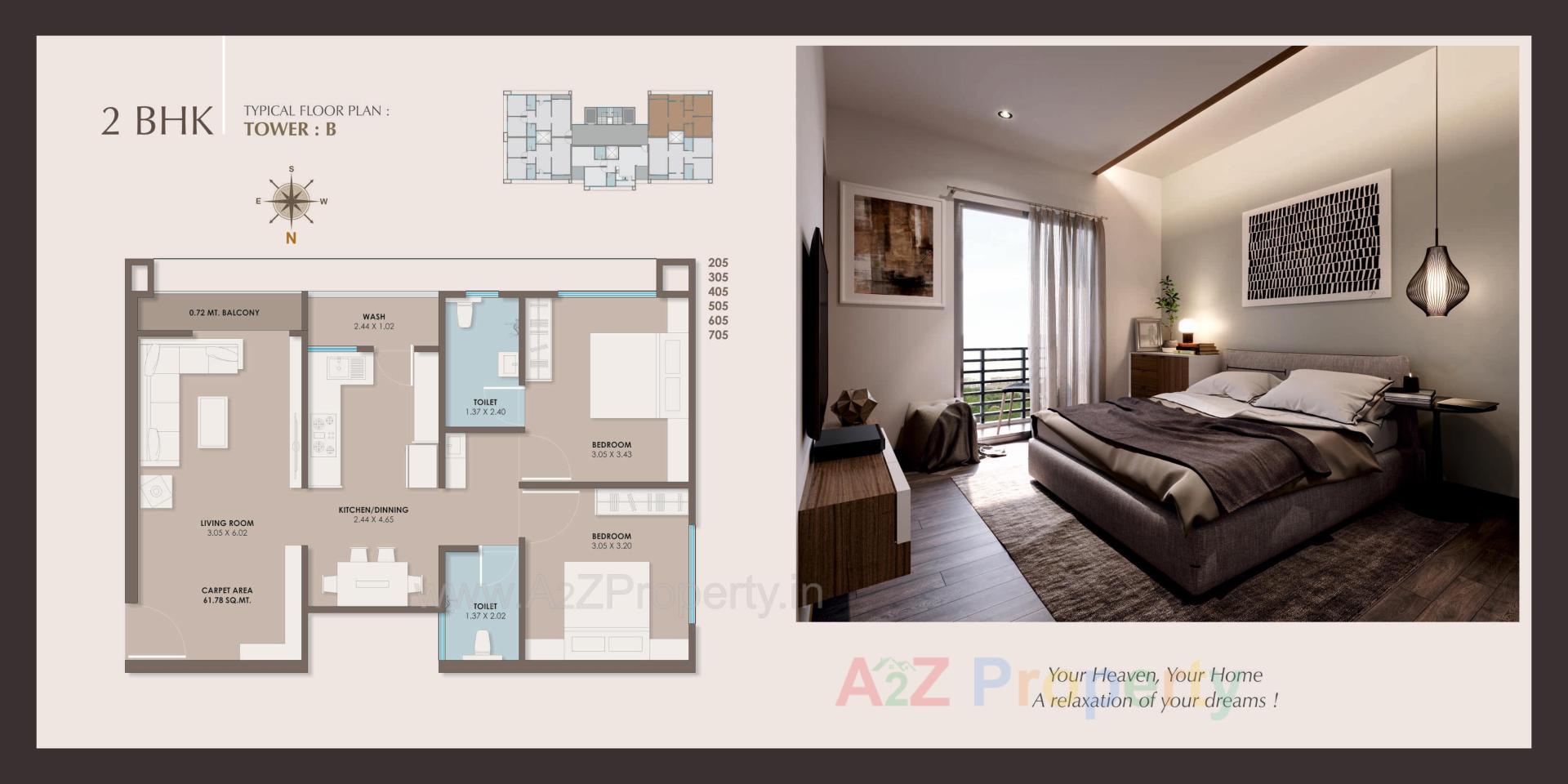 Layout of real estate project Vivanta located at Vadodara, Vadodara, Gujarat