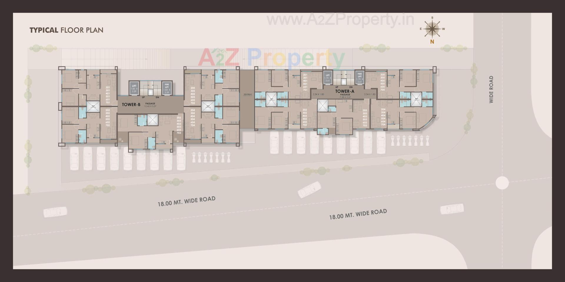 Layout of real estate project Vivanta located at Vadodara, Vadodara, Gujarat