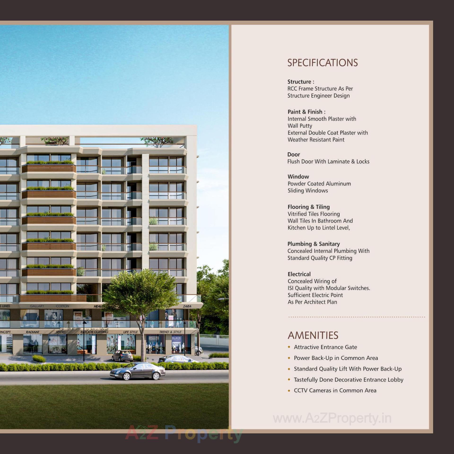 3D Elevation of real estate project Vivanta located at Vadodara, Vadodara, Gujarat
