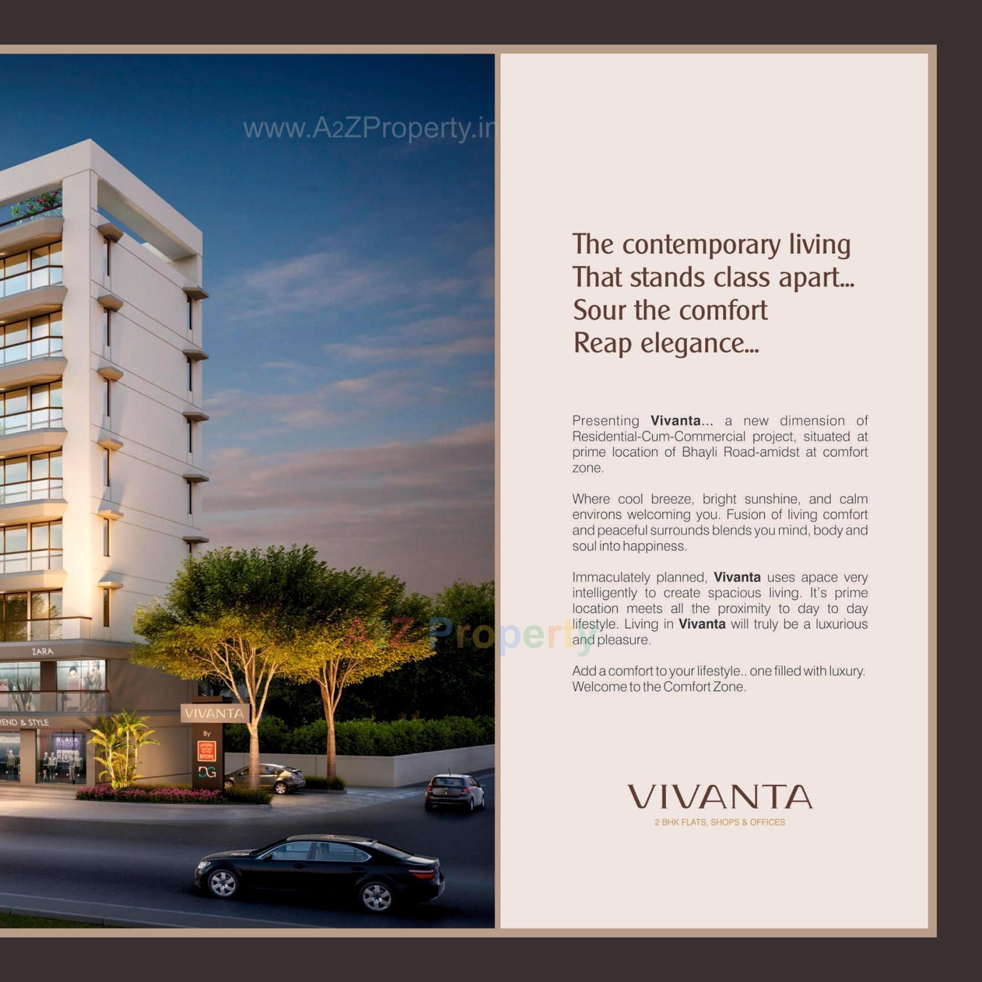 3D Elevation of real estate project Vivanta located at Vadodara, Vadodara, Gujarat
