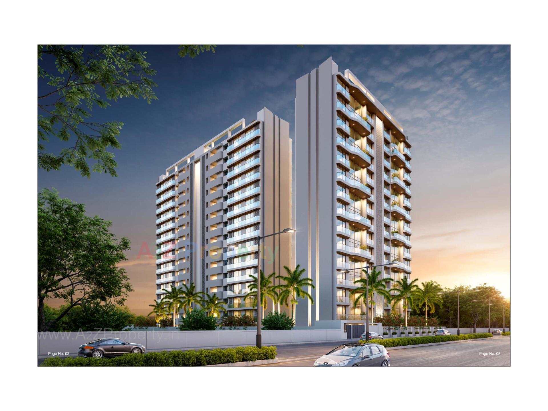 3D Elevation of real estate project Viviana Westin located at Sevasi, Vadodara, Gujarat