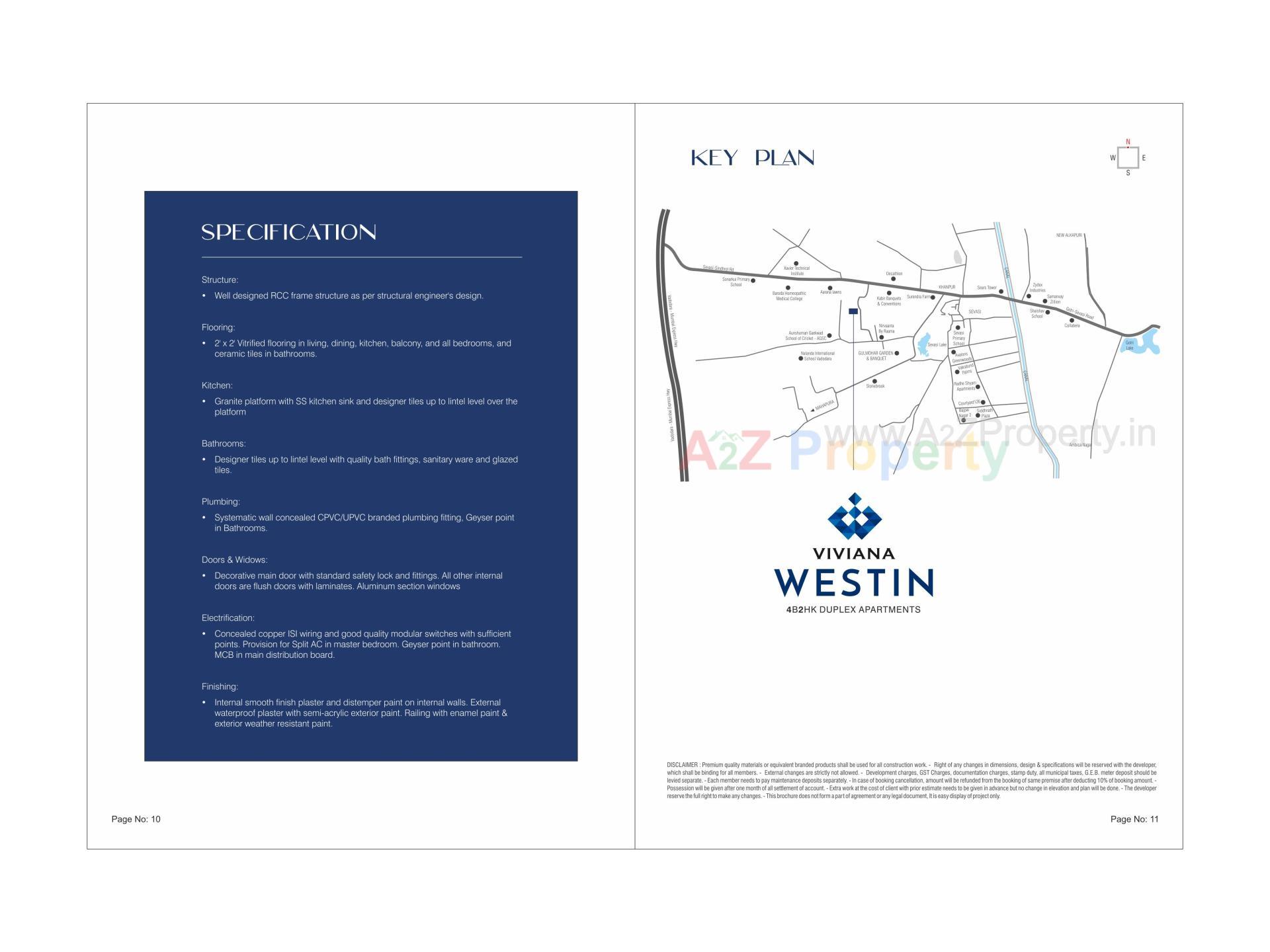 of real estate project Viviana Westin located at Sevasi, Vadodara, Gujarat
