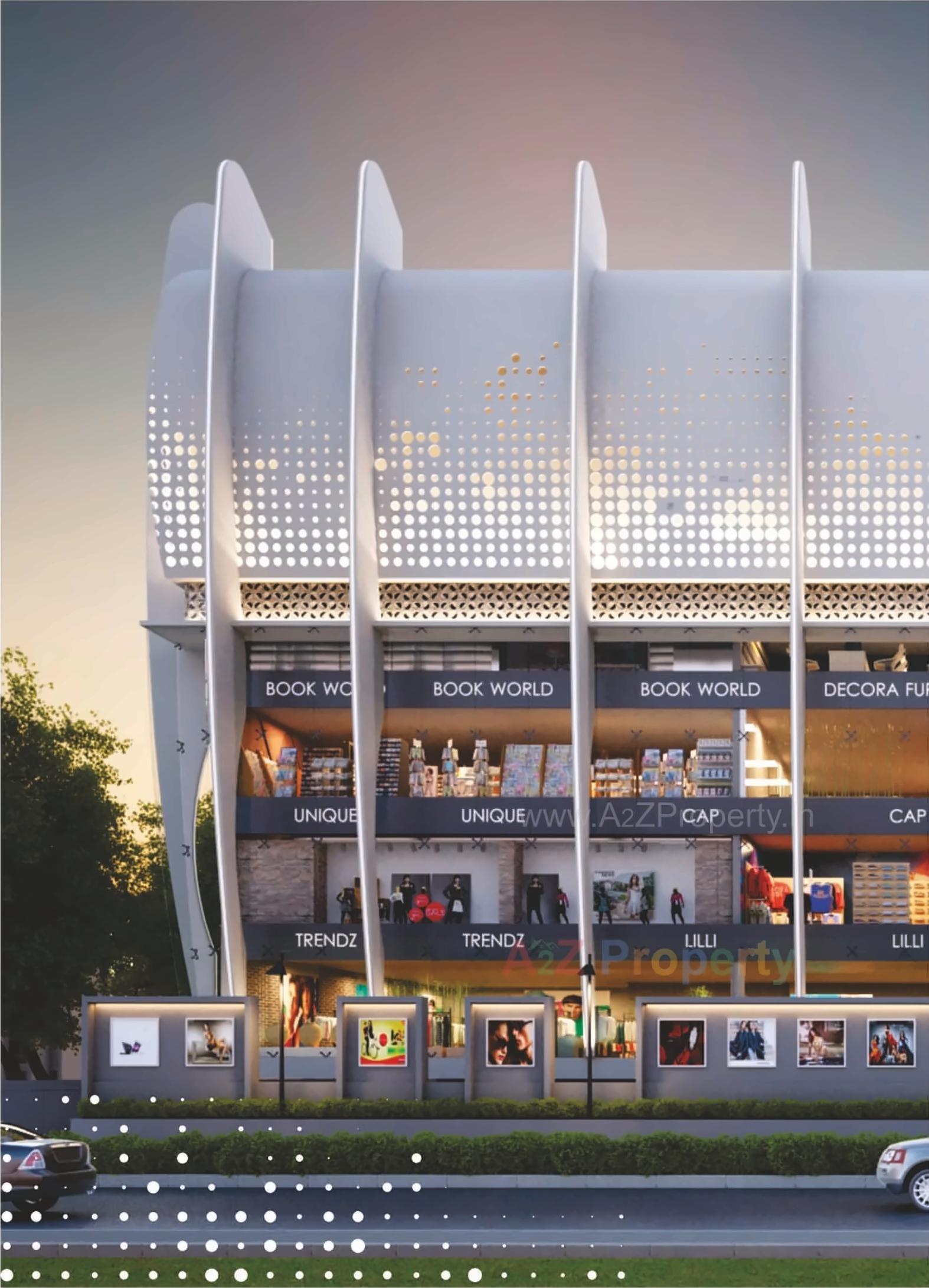 3D Elevation of real estate project Vr The Mall located at Bapod-tp-no-44, Vadodara, Gujarat