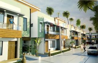 Elevation of real estate project Vraj 21 Bunglows located at Nimetha, Vadodara, Gujarat