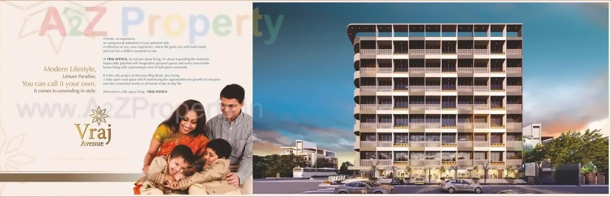 3D Elevation of real estate project Vraj Avenue located at Bapod, Vadodara, Gujarat