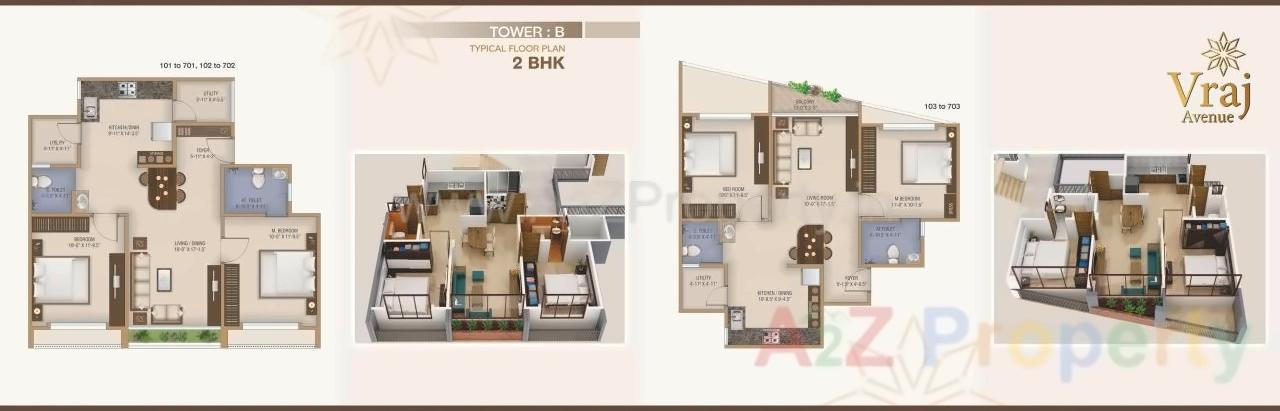 Layout of real estate project Vraj Avenue located at Bapod, Vadodara, Gujarat
