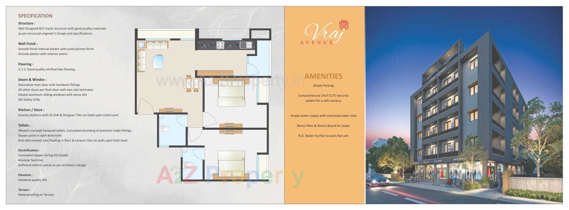  of real estate project Vraj Avenue located at Kasba, Vadodara, Gujarat