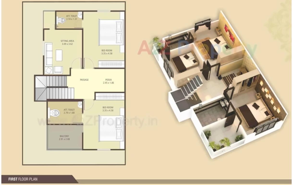 Layout of real estate project Vraj Bhoomi Bungalows located at Danteshwar, Vadodara, Gujarat
