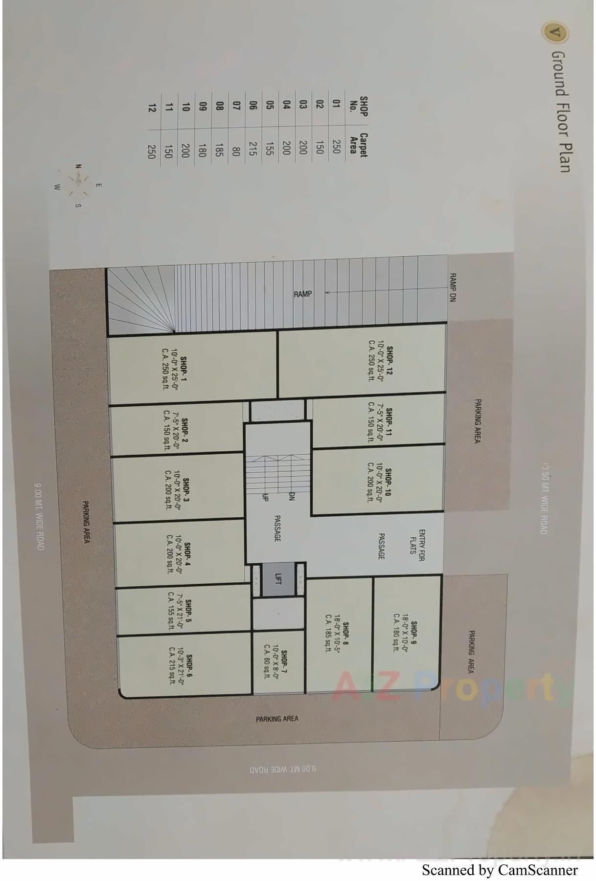Layout of real estate project Vraj Icon located at Kasba, Vadodara, Gujarat
