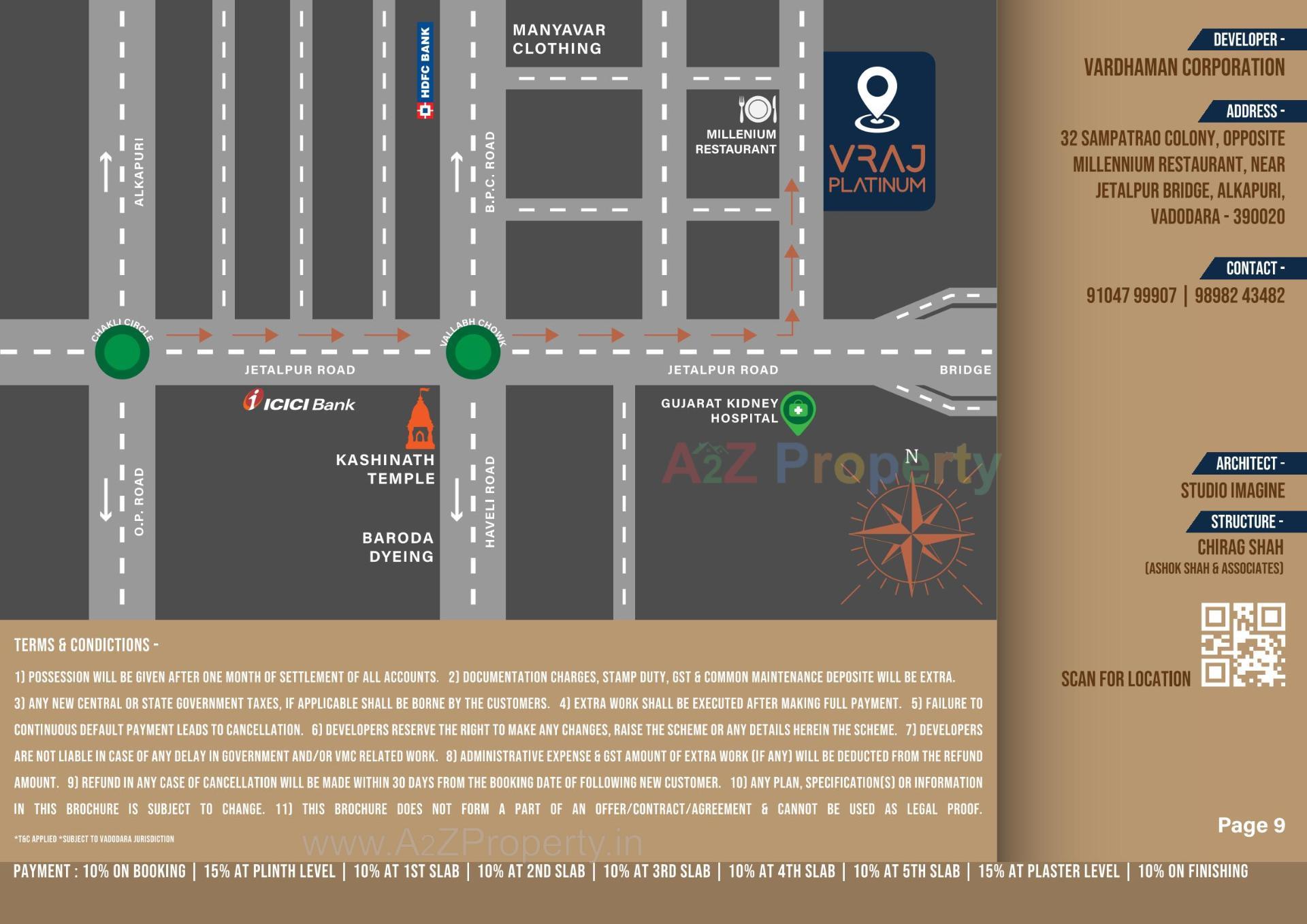  of real estate project Vraj Platinum located at Kasba, Vadodara, Gujarat