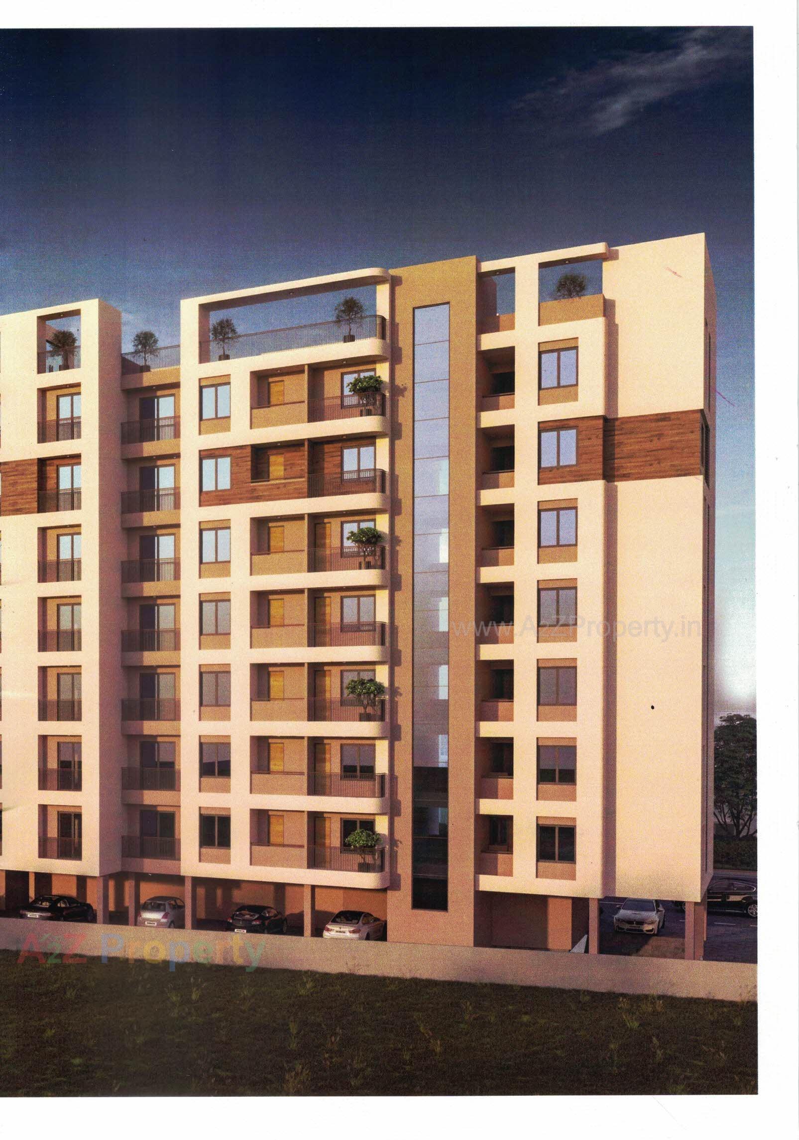 3D Elevation of real estate project Vraj Resicom Plaza located at Danteshwar, Vadodara, Gujarat