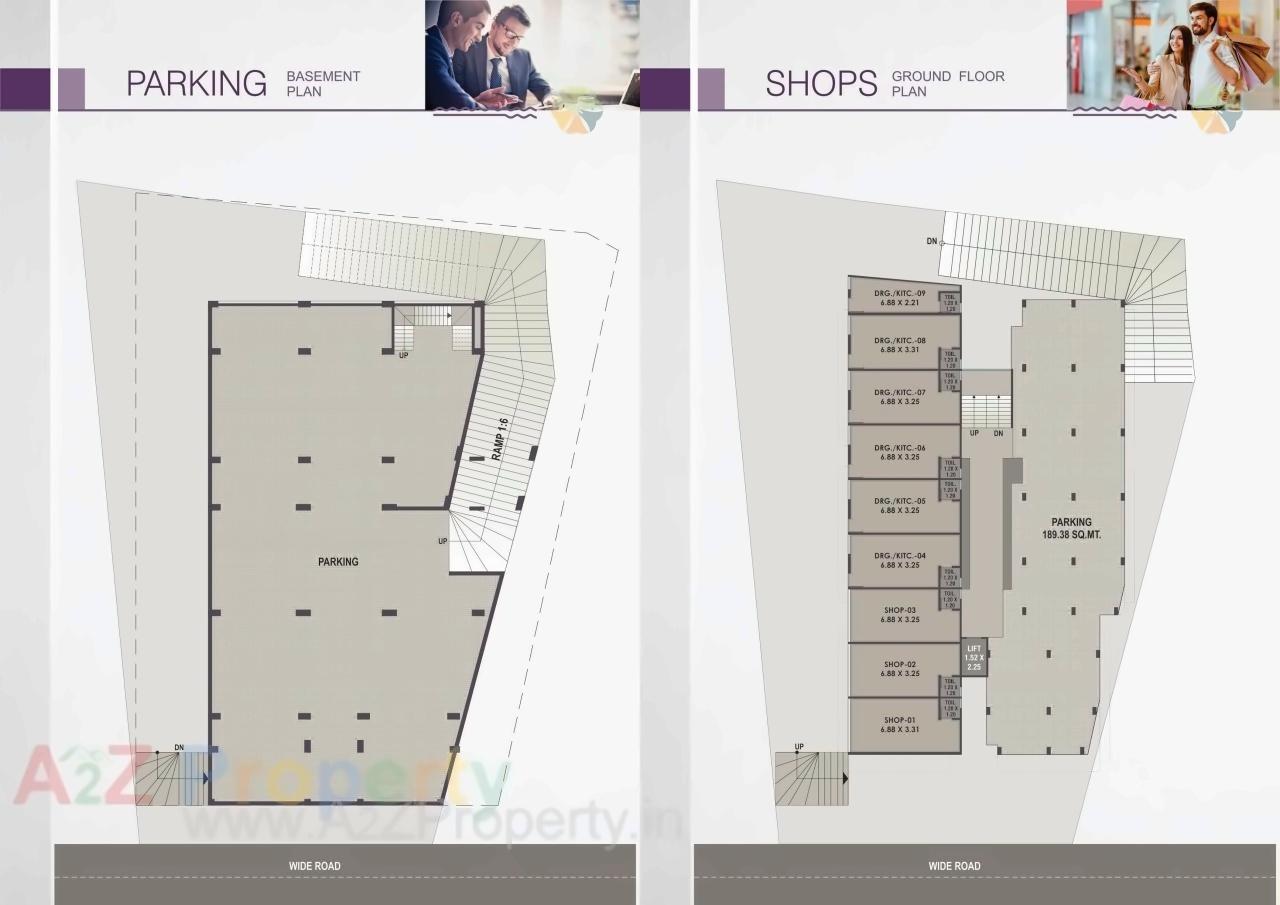 Layout of real estate project Vraj Residency located at Jambuwa--makarpura, Vadodara, Gujarat