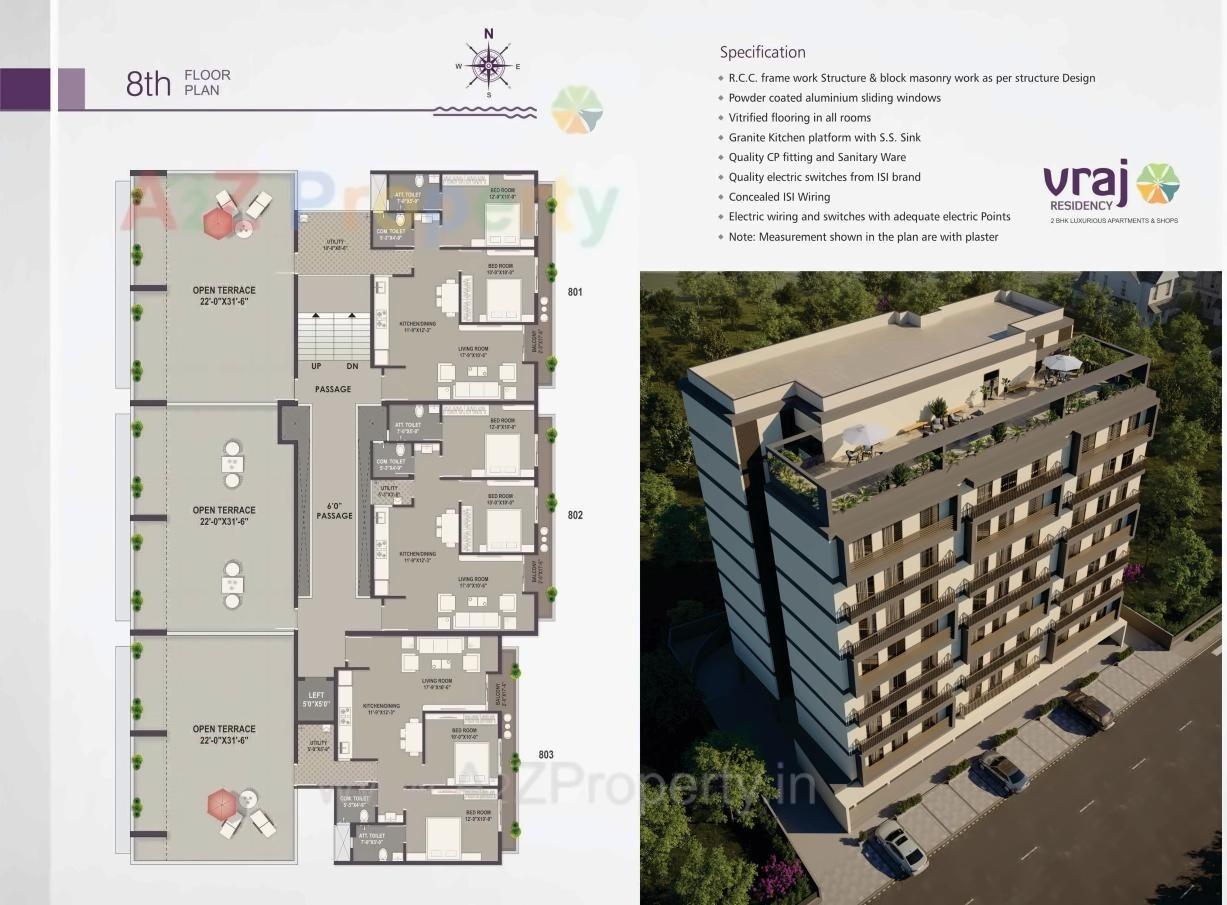 Layout of real estate project Vraj Residency located at Jambuwa--makarpura, Vadodara, Gujarat