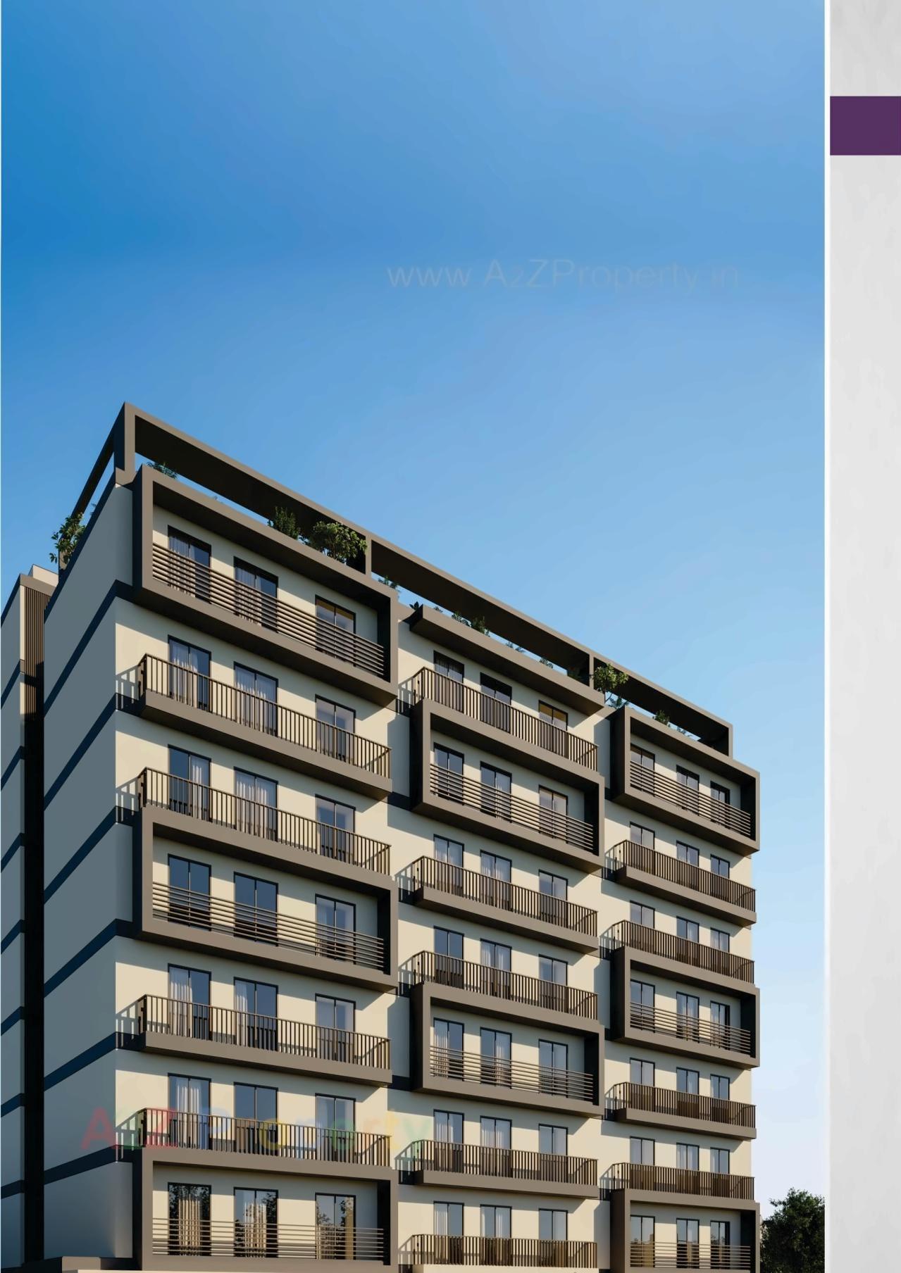 3D Elevation of real estate project Vraj Residency located at Jambuwa--makarpura, Vadodara, Gujarat