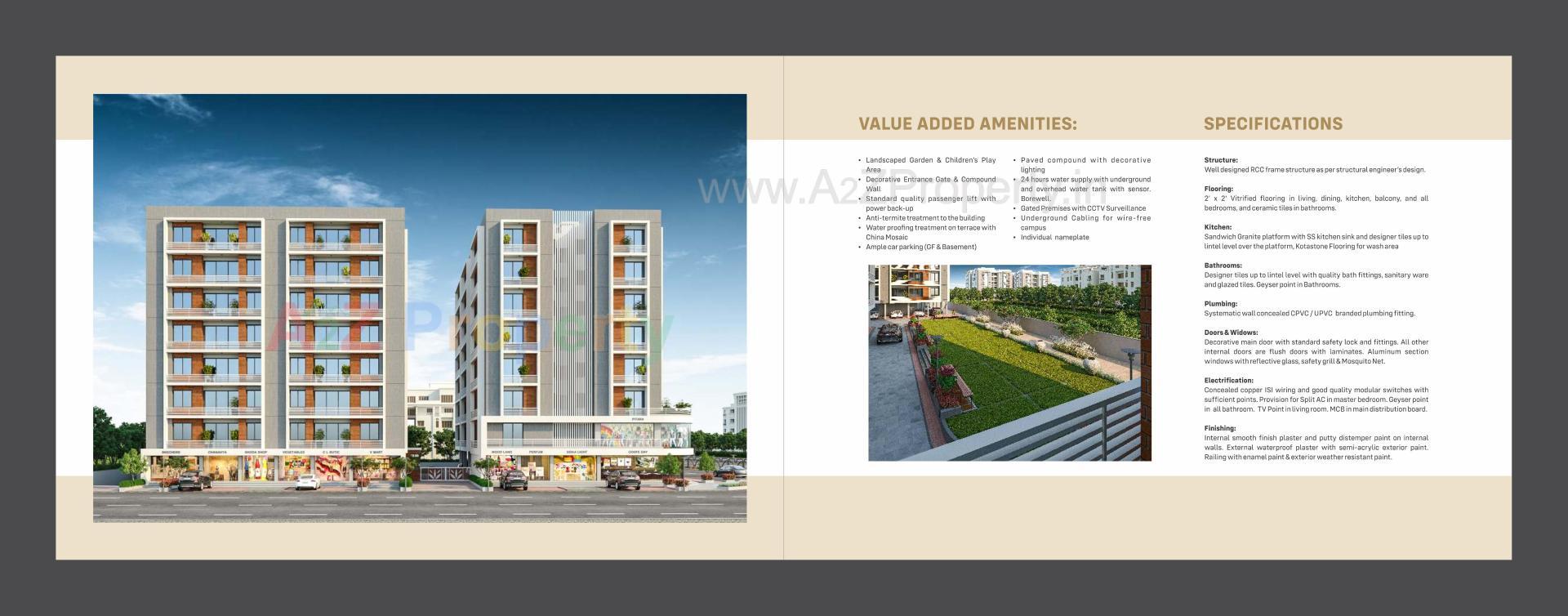  of real estate project Vraj Residency located at Jambuva, Vadodara, Gujarat