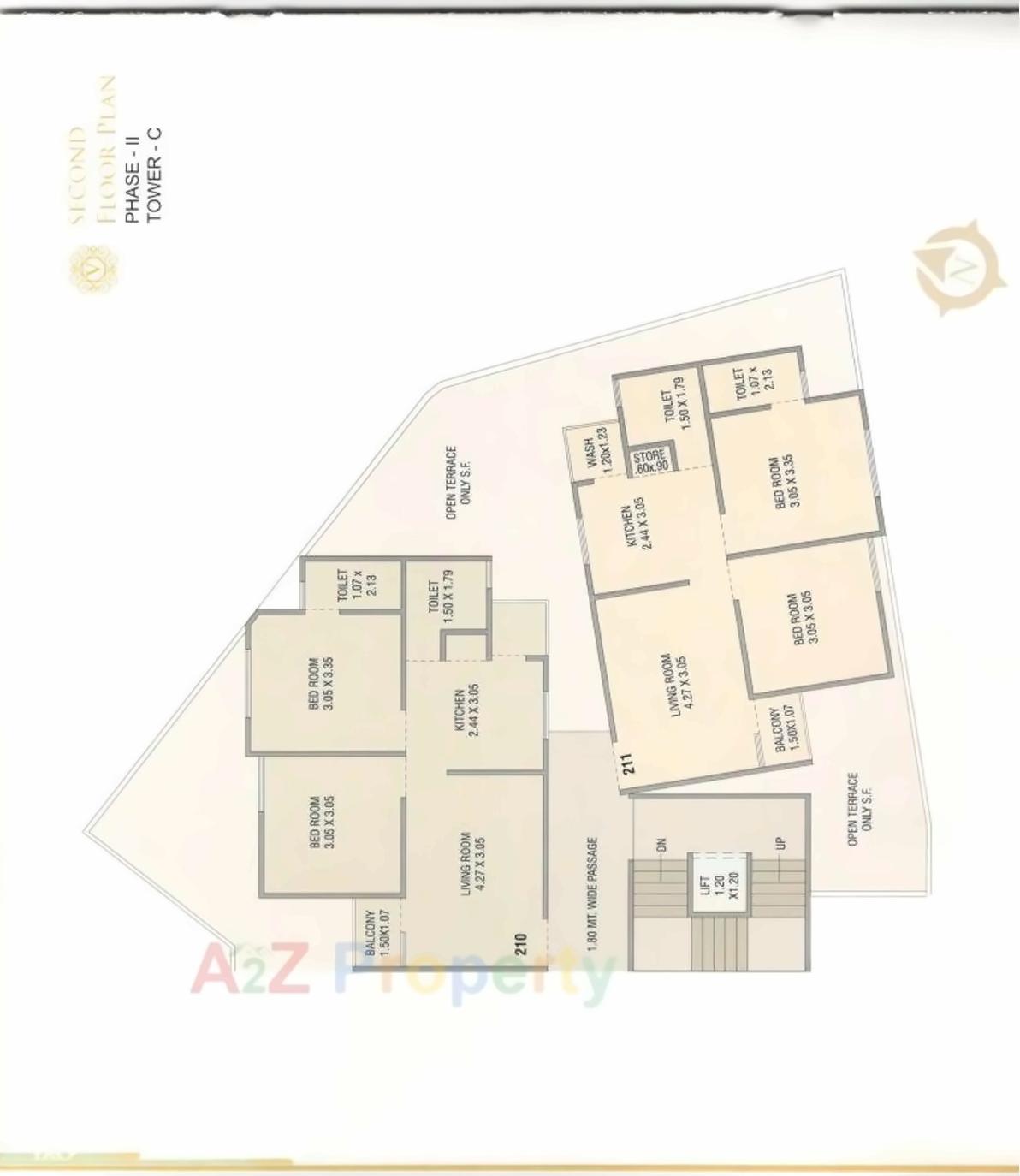 Layout of real estate project Vraj Vihar located at Vadodara, Vadodara, Gujarat