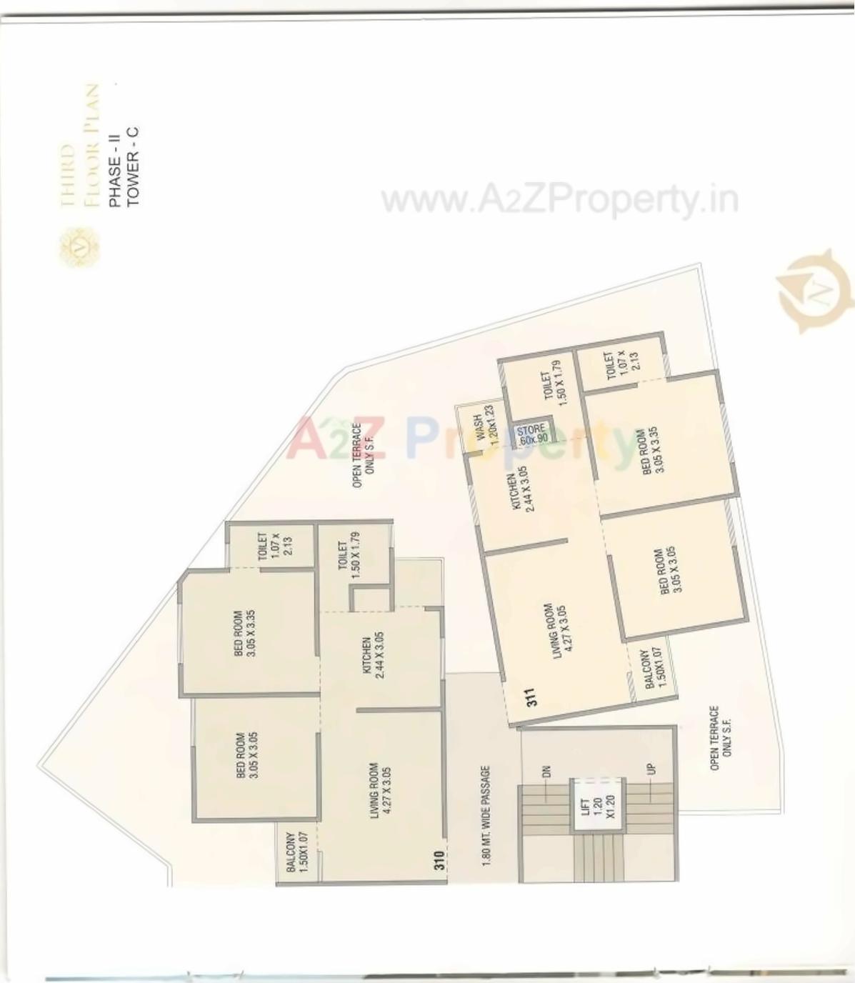 Layout of real estate project Vraj Vihar located at Vadodara, Vadodara, Gujarat
