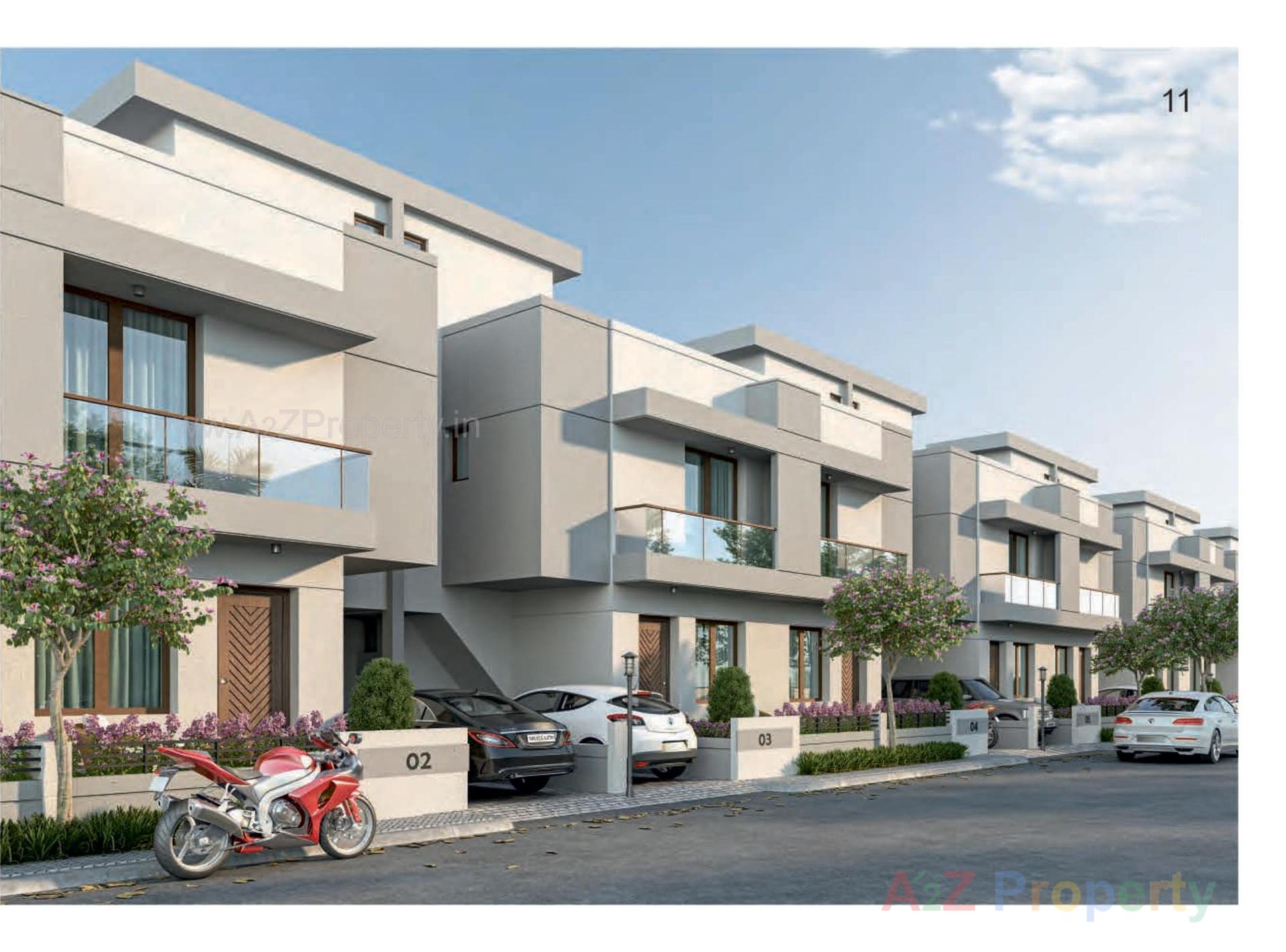 3D Elevation of real estate project Vraj Vihar located at Kapurai, Vadodara, Gujarat