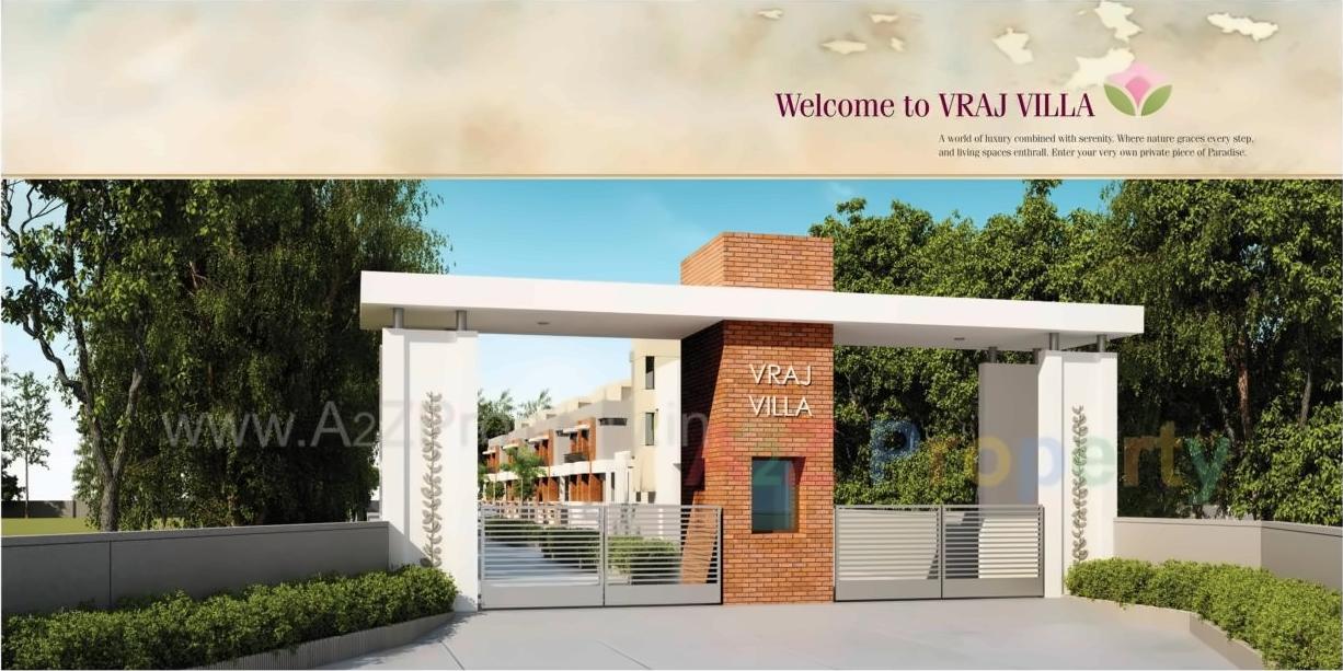 3D Elevation of real estate project Vraj Villa located at Bapod, Vadodara, Gujarat