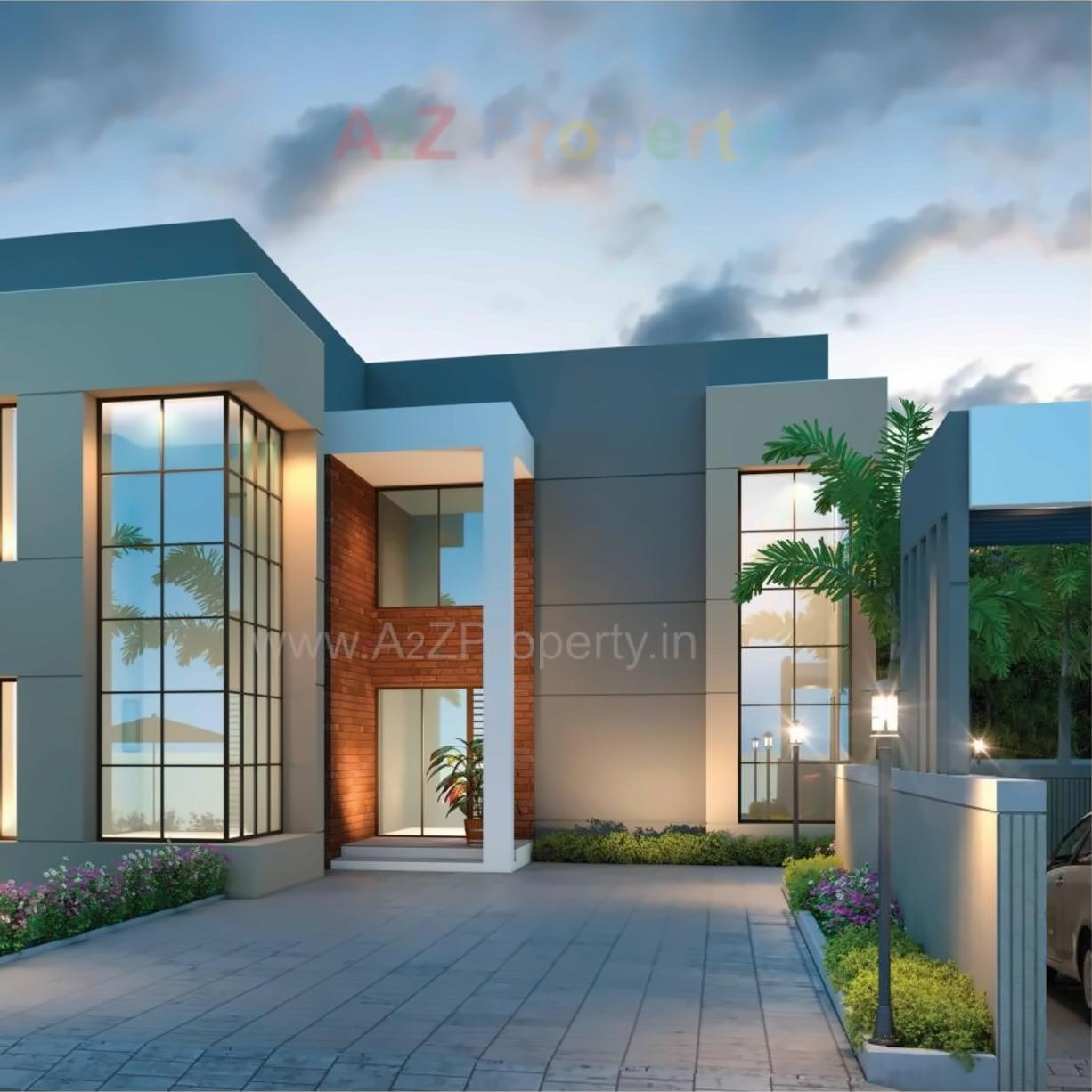 3D Elevation of real estate project Vraj Villa located at Bapod, Vadodara, Gujarat