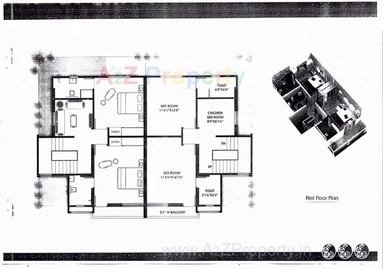 Layout of real estate project Vraj Villa located at Sayajipura, Vadodara, Gujarat