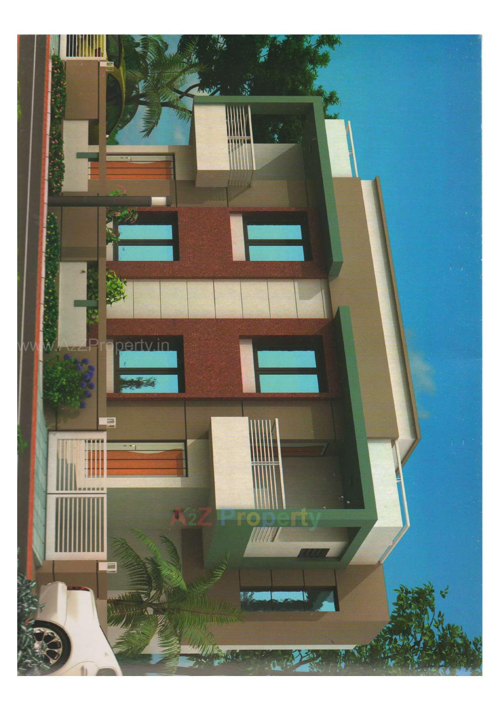 Layout of real estate project Vrajbhumi Bunglows located at Koyali, Vadodara, Gujarat