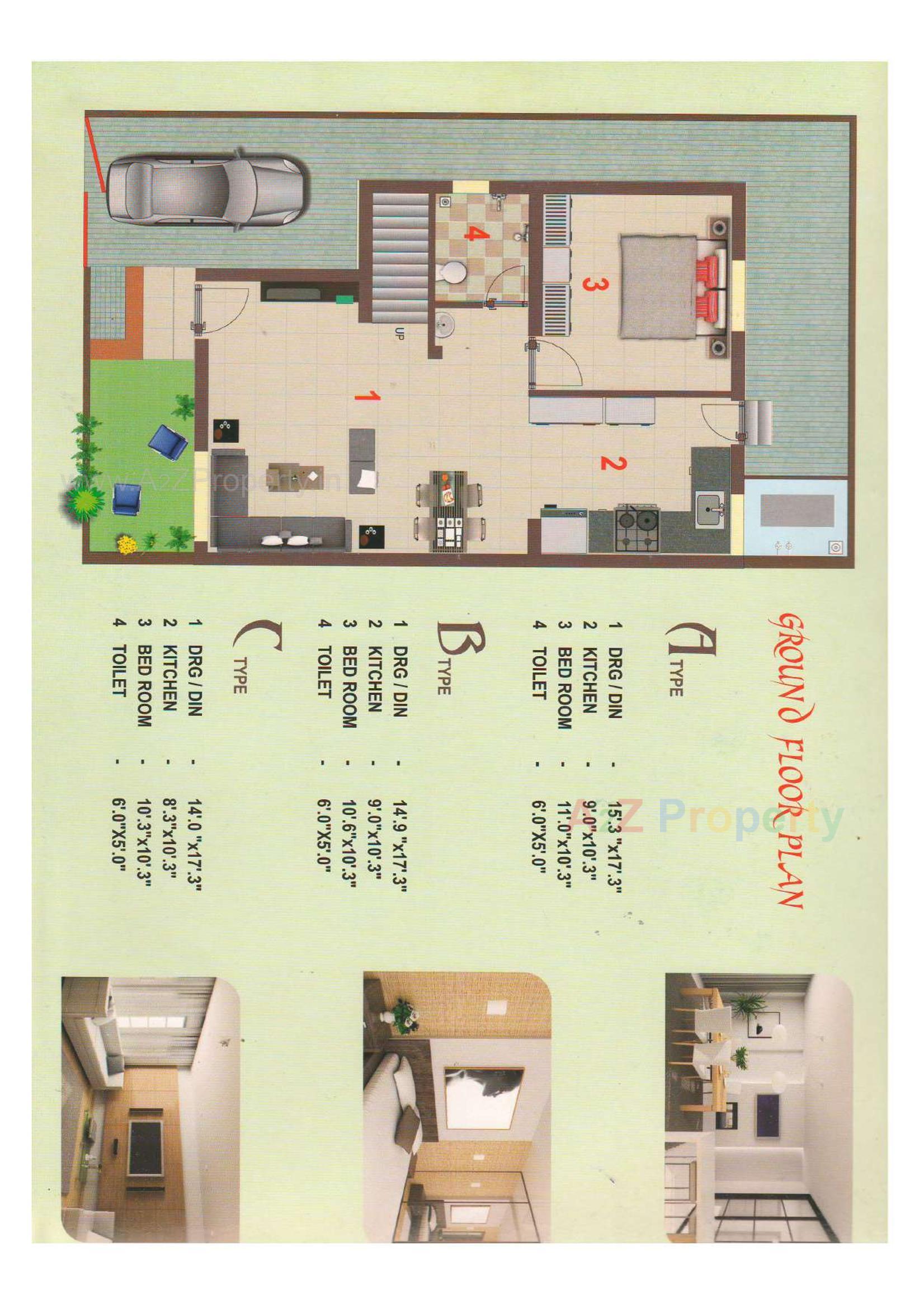 Layout of real estate project Vrajbhumi Bunglows located at Koyali, Vadodara, Gujarat