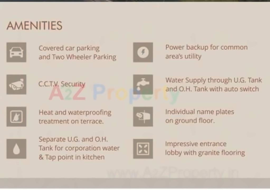 Amenities of Vrajraj Flats