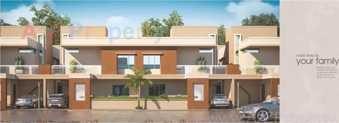 3D Elevation of real estate project Vrajvilla located at Bapod, Vadodara, Gujarat