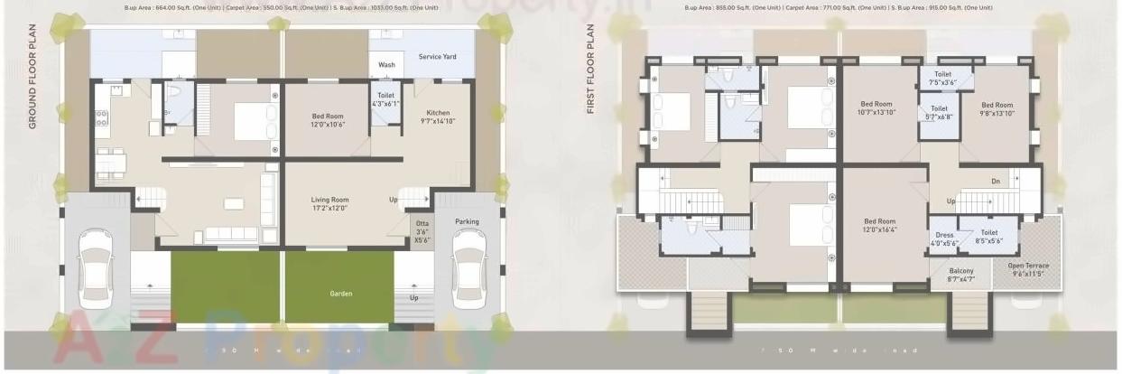 Layout of real estate project Vrajvilla located at Bapod, Vadodara, Gujarat