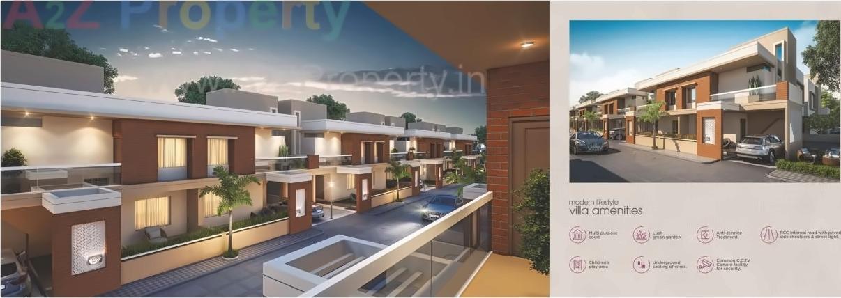 3D Elevation of real estate project Vrajvilla located at Bapod, Vadodara, Gujarat