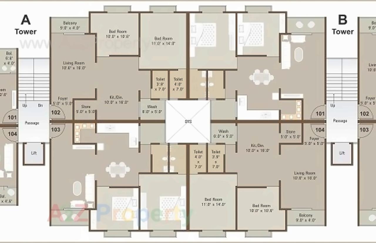 Layout of real estate project Vrund Villa located at Vadodara, Vadodara, Gujarat